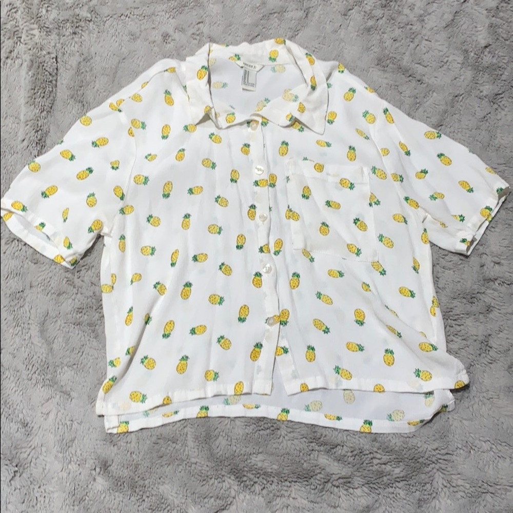 Forever 21 Pineapple button up